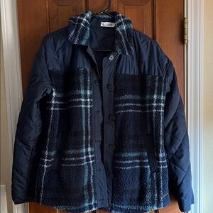 Carve Designs Navy and Blue Fleece Jacket